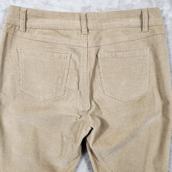 d. jeans New York Corduroy Stretchy Slim Pants Tan Women's Size 10 - Picture 4 of 11